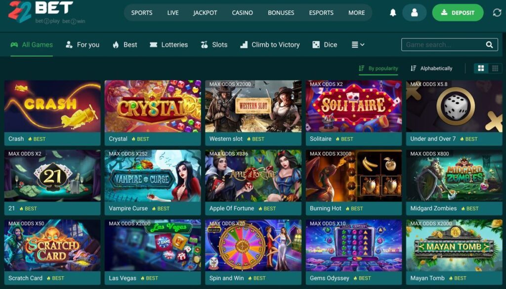 22BET Casino 1 22BET Casino Review – Complete Real-Data Analysis of Licenses, Games, Sportsbook, 150+ Payments & Crypto